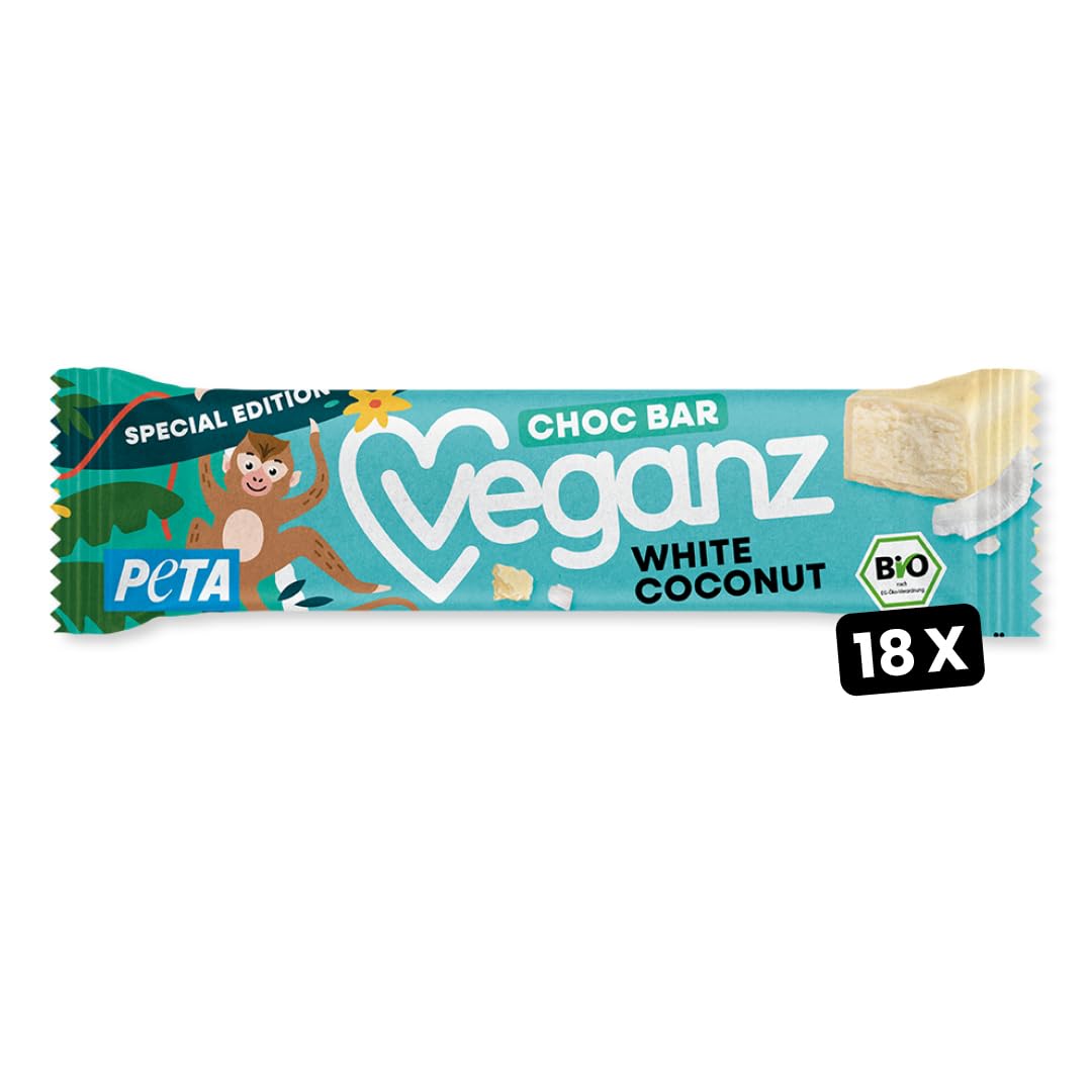 BIO Veganz Choc Bar White Coconut 18er Pack | 18 x 40g | Special